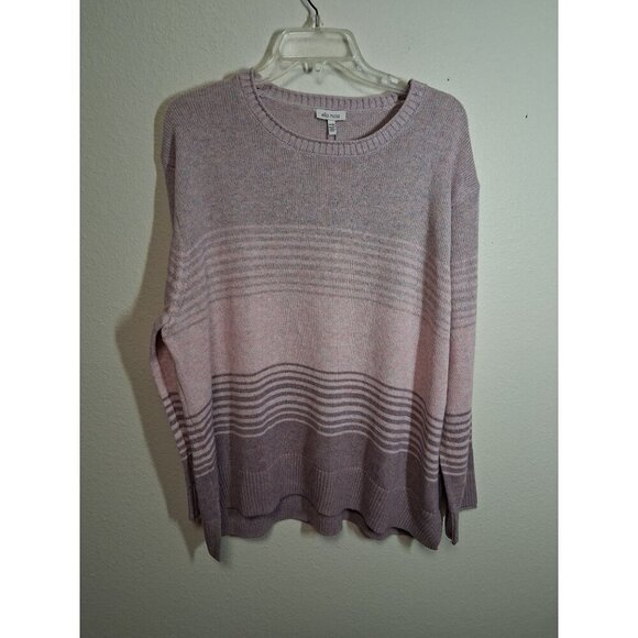 Ella Moss Sweaters - NWT Ella Moss Sweater Casual Winter Oversized Pink Stripe Women Size XXL